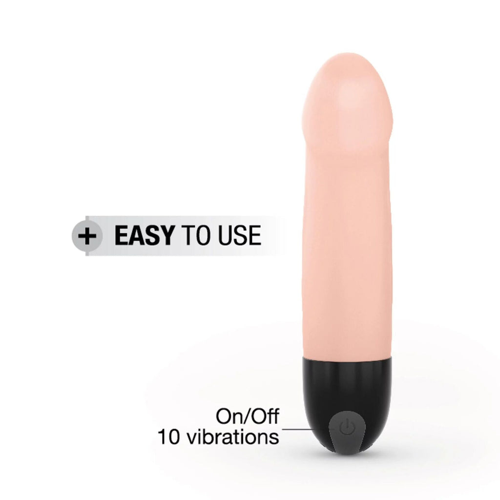 Вібратор Dorcel Real Vibration S Flesh 2.0, діаметр 3,7см, перезаряджається, для