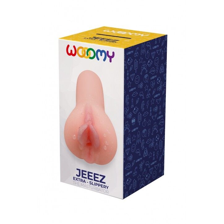 Wooomy (Іспанія) Мастурбатор-вагіна Wooomy Jeeez Masturbator Vagina, м’які відкриті губи, 11,6х5,4 см