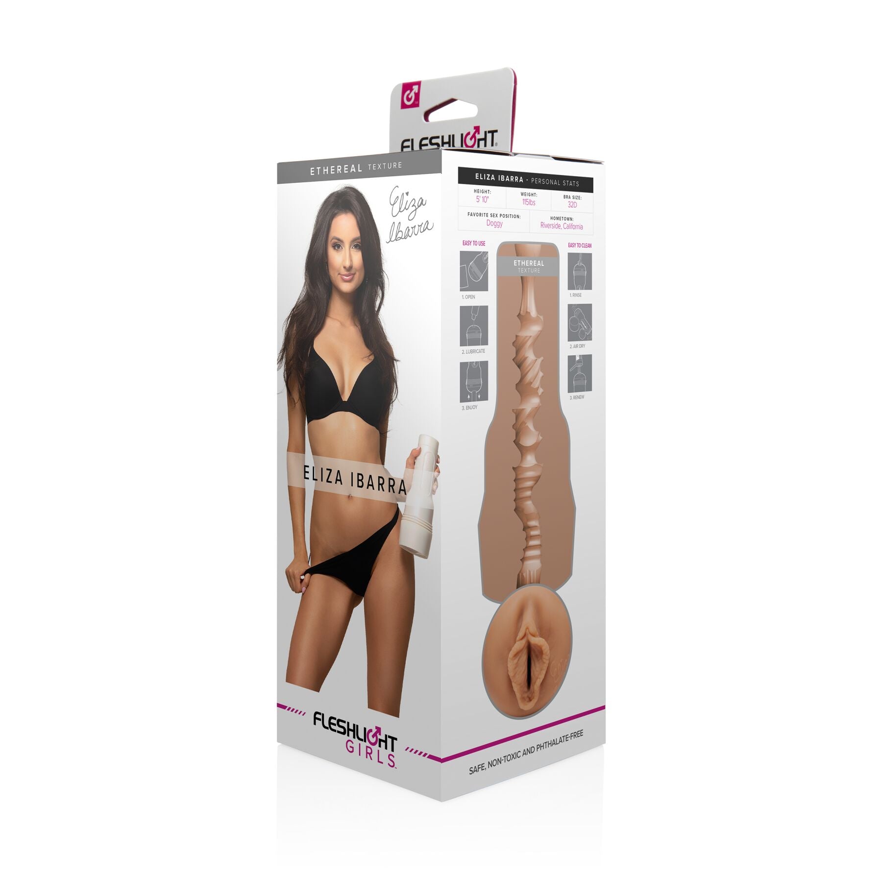 Fleshlight (США) Мастурбатор Fleshlight Girls: Eliza Ibarra - Ethereal, зі зліпка вагіни, дуже ніжний