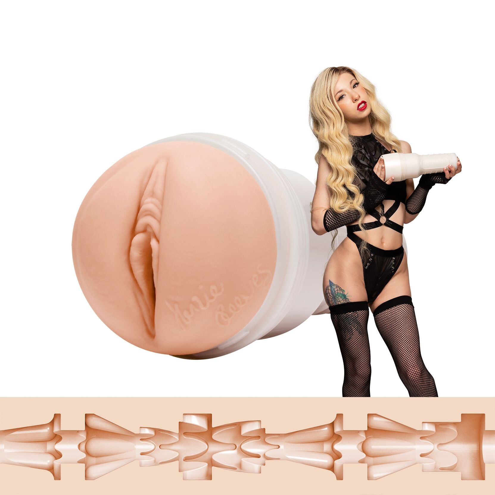 Fleshlight (США) Мастурбатор Fleshlight Girls: Kenzie Reeves - Cream Puff, зі зліпка вагіни, дуже ніжний