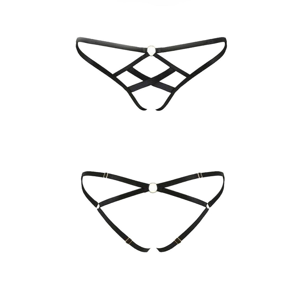 Passion (Польща) Трусики зі стреп Passion Exclusive NICKY THONG XXL/XXXL, black