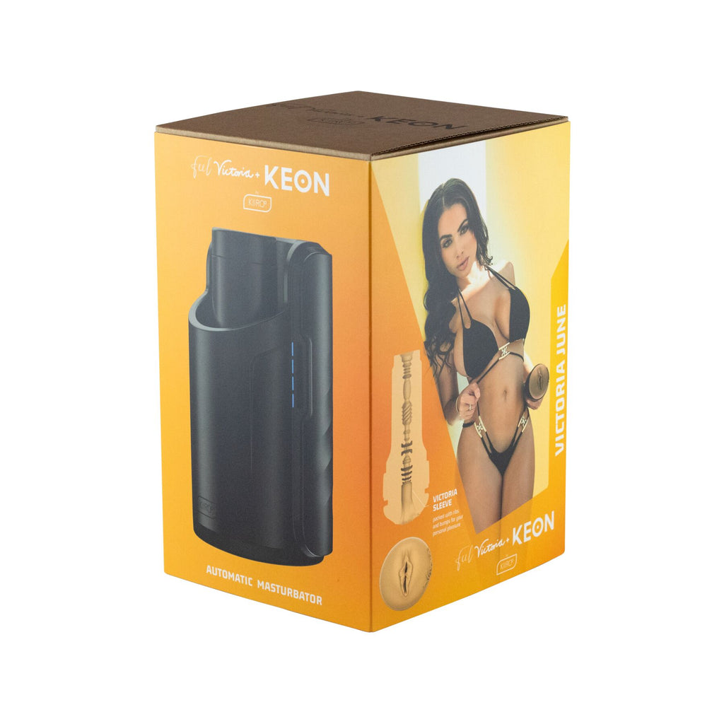 Kiiroo (Нідерланди) Інтерактивна секс-машина для чоловіків Kiiroo Keon Combo Set з мастурбатором Feel Victoria
