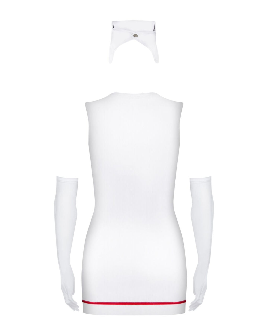 Obsessive (Польща) Еротичний костюм медсестри Obsessive Emergency dress S/M, white, сукня, стринги, рукавички, чепчик, стетоскоп
