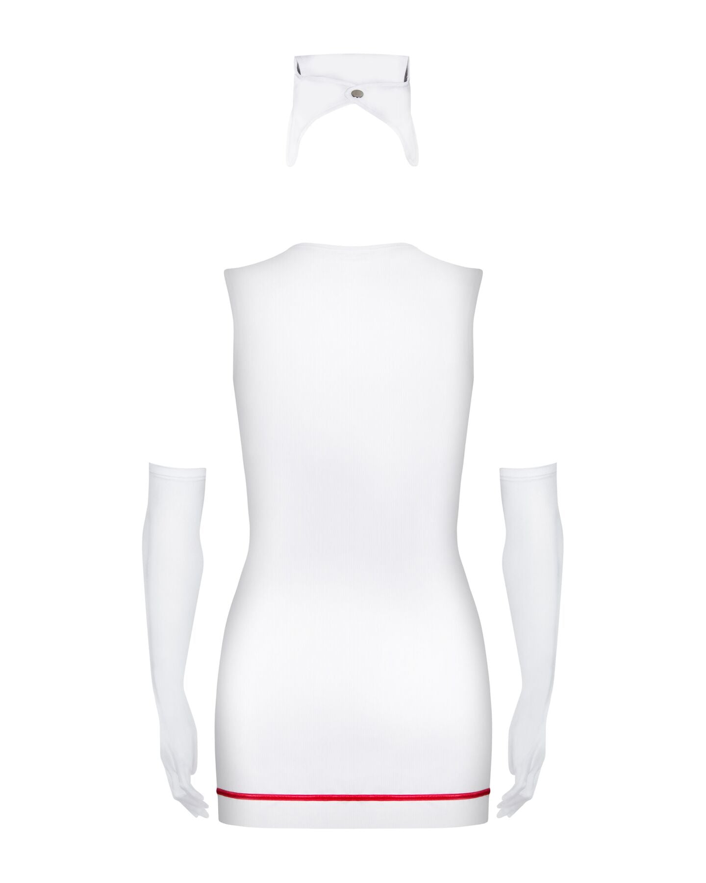 Obsessive (Польща) Еротичний костюм медсестри Obsessive Emergency dress S/M, white, сукня, стринги, рукавички, чепчик, стетоскоп