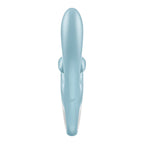 Вібратор-кролик Satisfyer Touch Me Blue, подвійний відросток, 3 потужні мотори