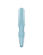 Вібратор-кролик Satisfyer Love Me Blue, гнучкий, відросток з потрійним кінчиком