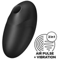 Вакуумний стимулятор з вібрацією Satisfyer Vulva Lover 3 Black