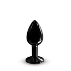 Металева анальна пробка з кристалом Dorcel Diamond Plug Black