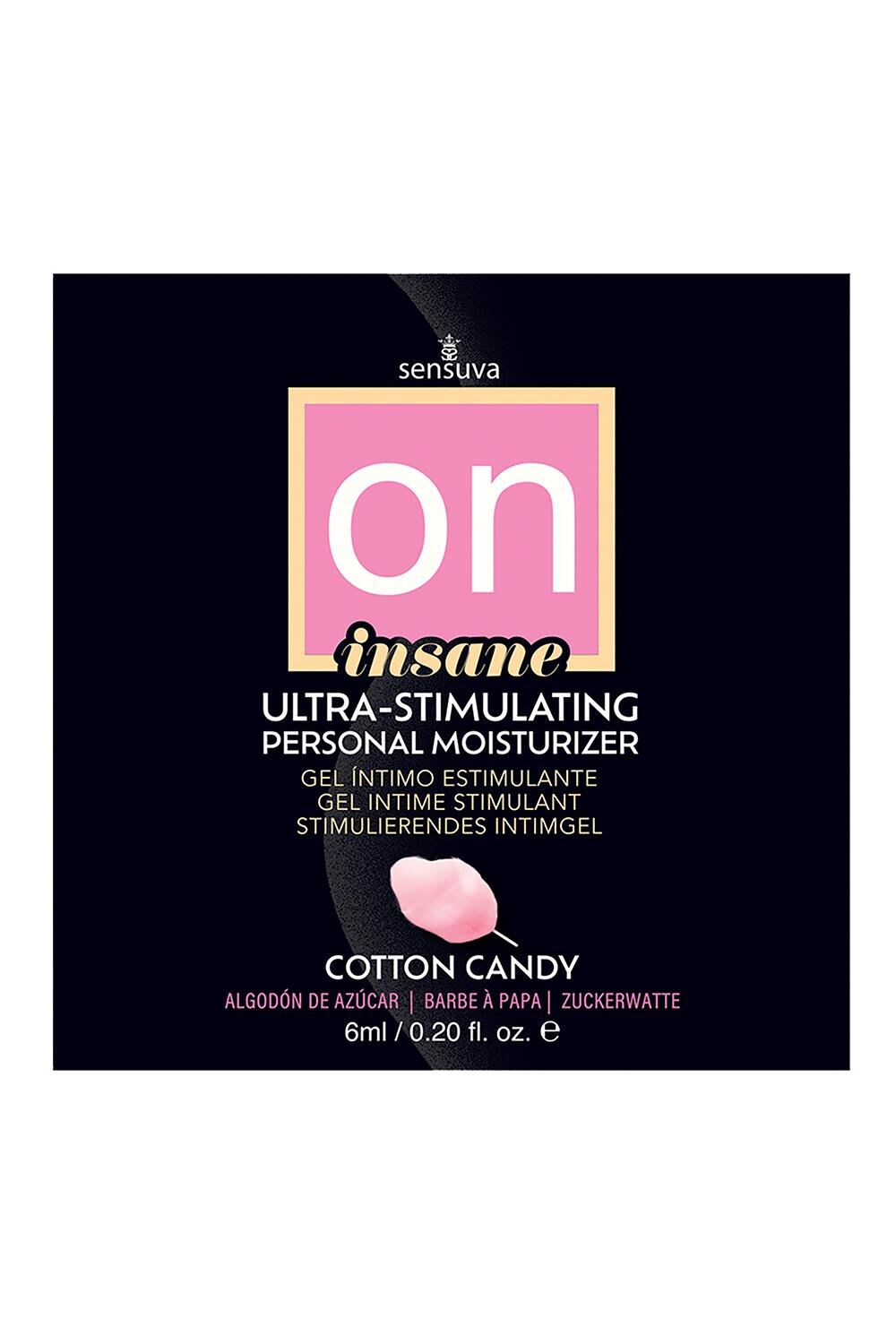 Sensuva (США) Пробник Sensuva — Ultra-Stimulating On Insane Cotton Candy (6 мл)