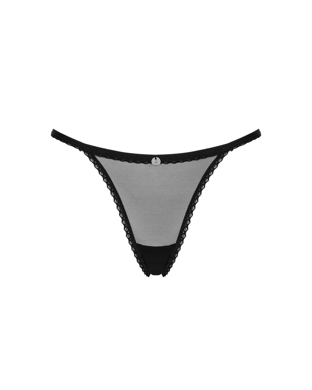 Obsessive (Польща) Прозорі стрінги із мереживом Obsessive Celia Noir thong XS/S
