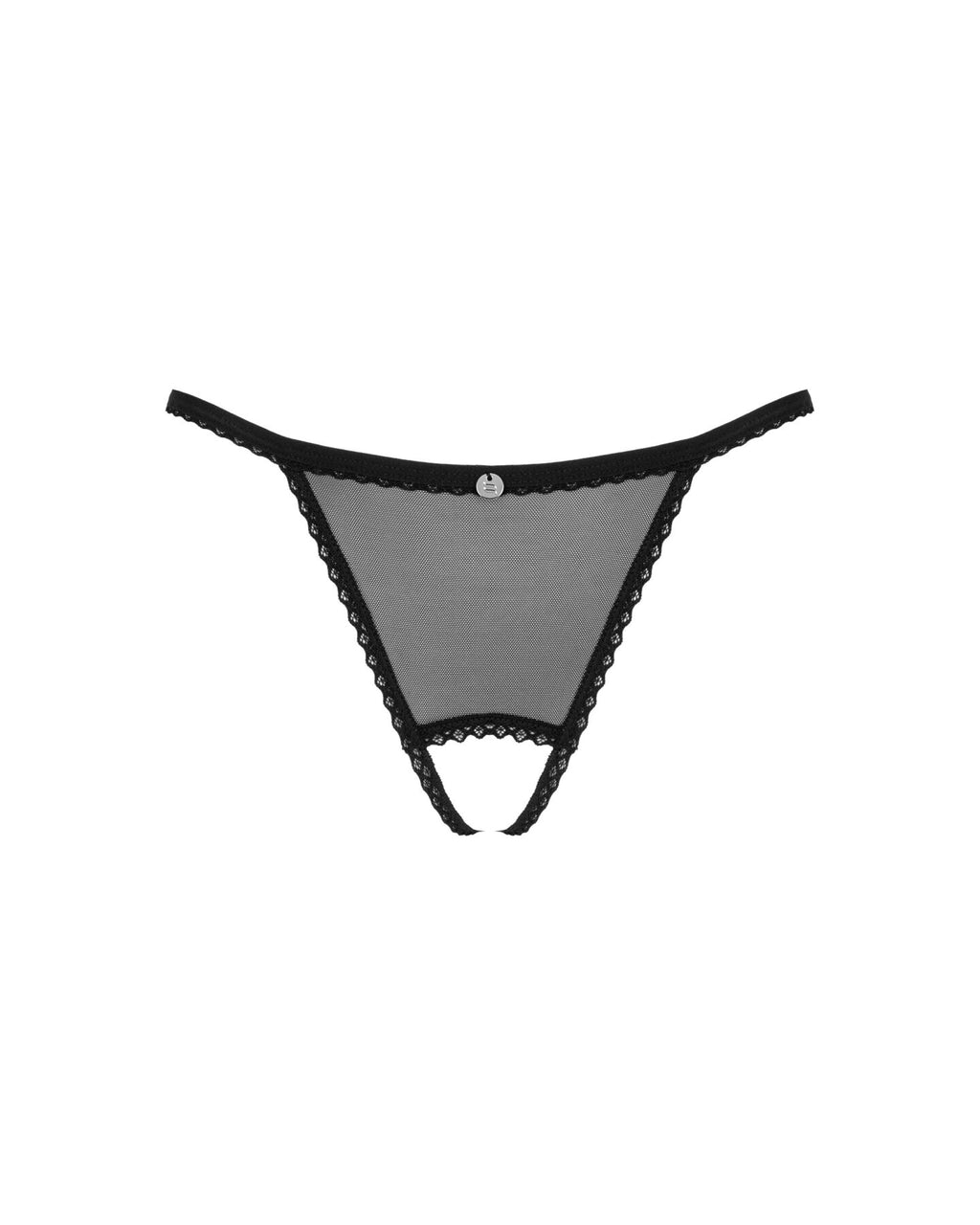 Obsessive (Польща) Прозорі стрінги з доступом Obsessive Celia Noir crotchless thong XS/S