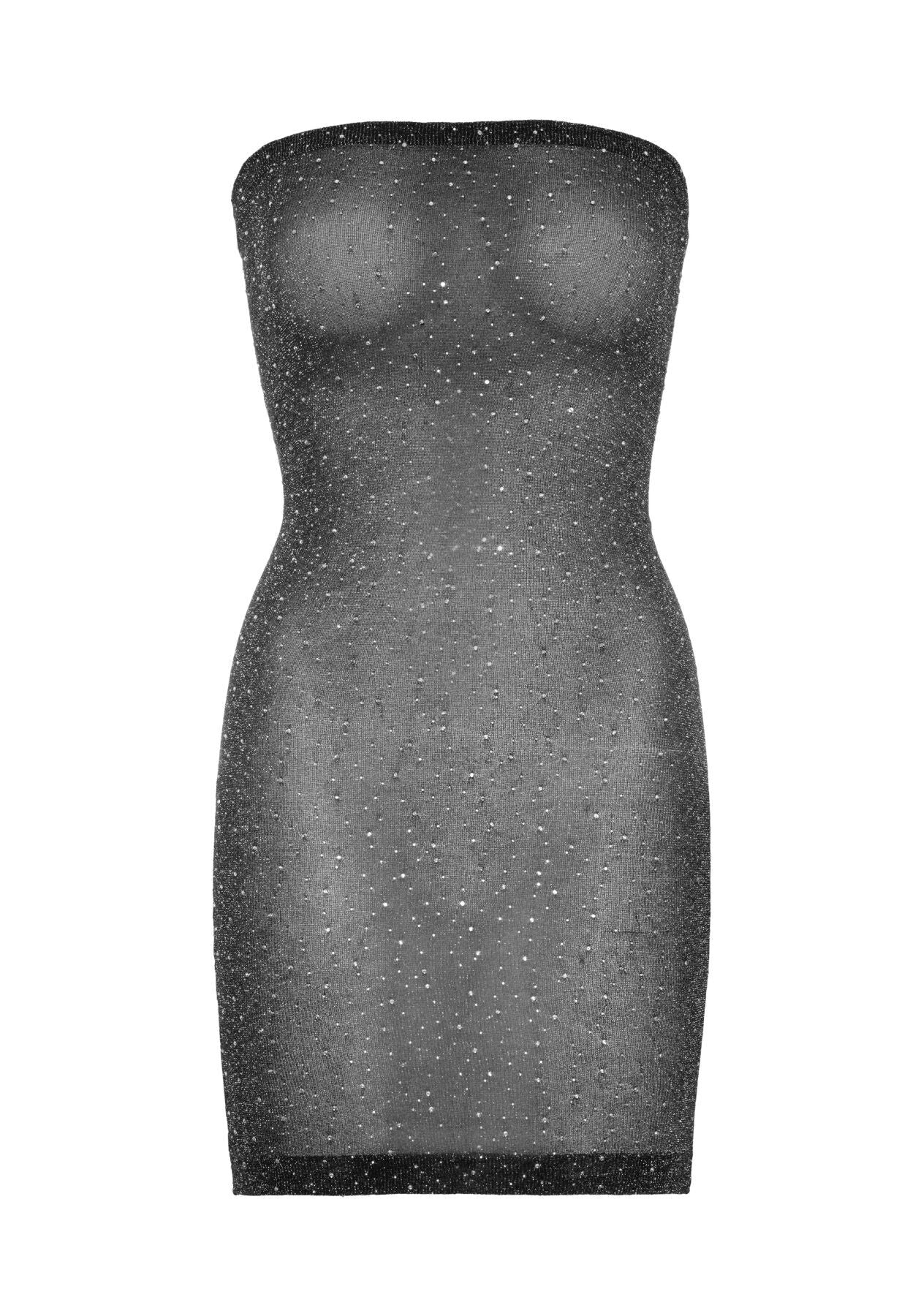 Leg Avenue (США) Сукня-бандо зі стразами Leg Avenue Lurex rhinestone tube dress, з люрексом, one size