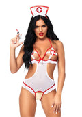 Leg Avenue (США) Костюм медсестри Leg Avenue Naughty Nurse, one size, боді та шапочка