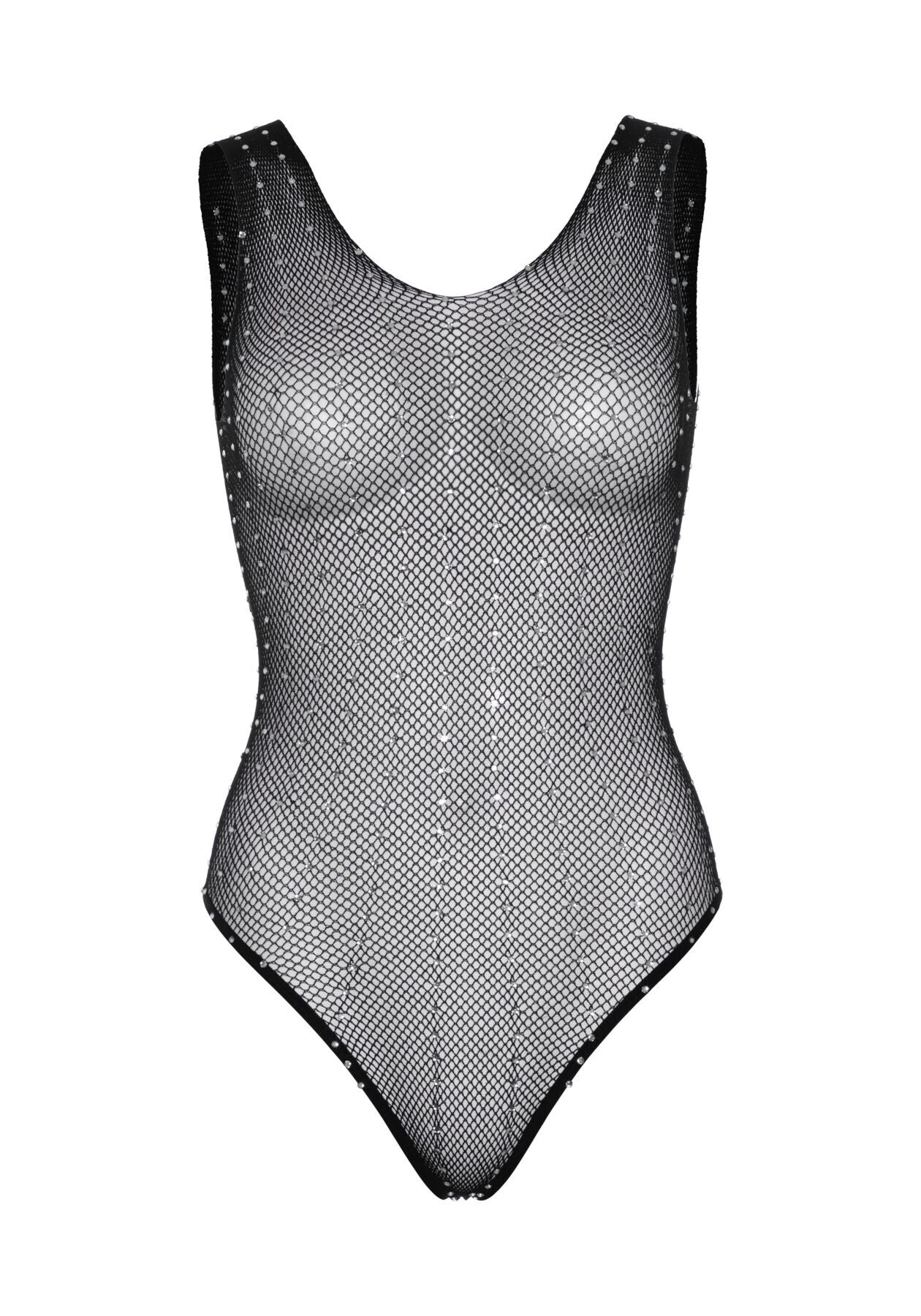 Leg Avenue (США) Leg Avenue Rhinestone fishnet bodysuit OS Black