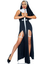 Костюм монашки-грішниці Leg Avenue Sultry Sinner, сукня, головний убір, комір