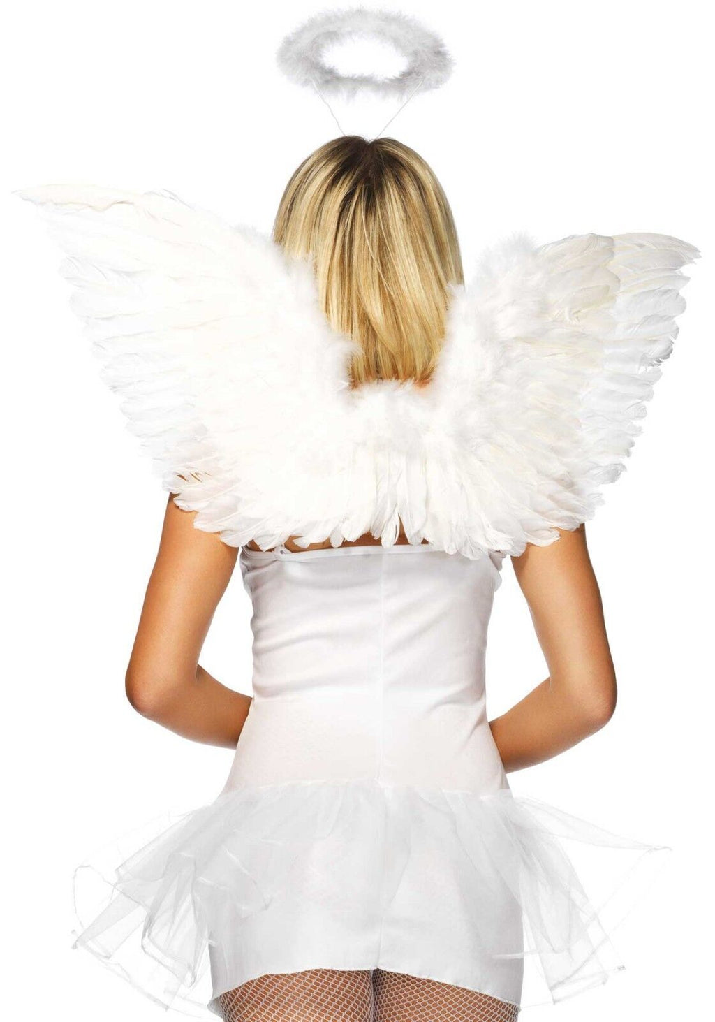 Leg Avenue (США) Набір аксесуарів «Ангел» Leg Avenue Angel Accessory Kit, крильця з пір’я, німб