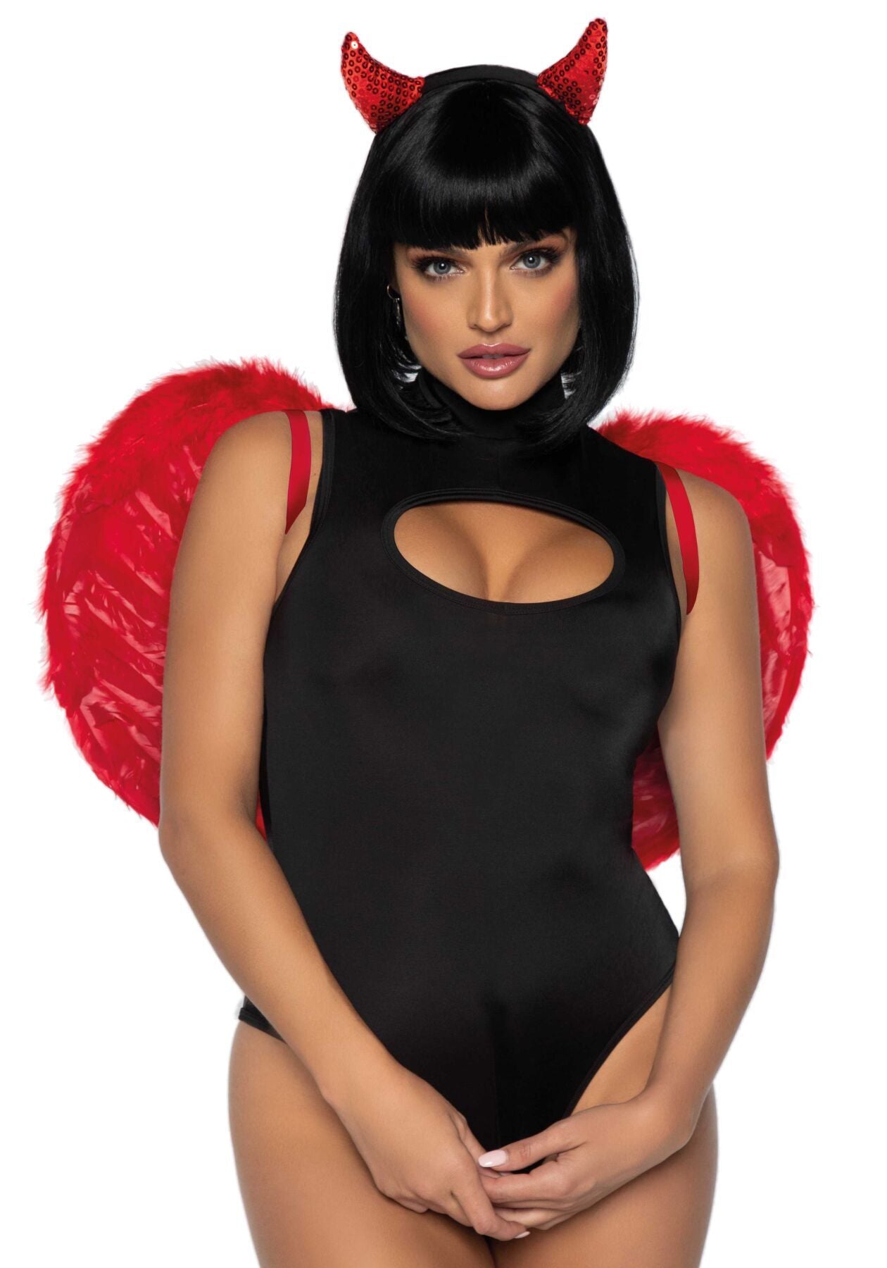 Leg Avenue (США) Крила дияволиці Leg Avenue devil wings Red, справжнє пір’я