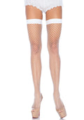 Leg Avenue (США) Панчохи-сітка Leg Avenue Fishnet Thigh Highs One size, White, дрібна сітка