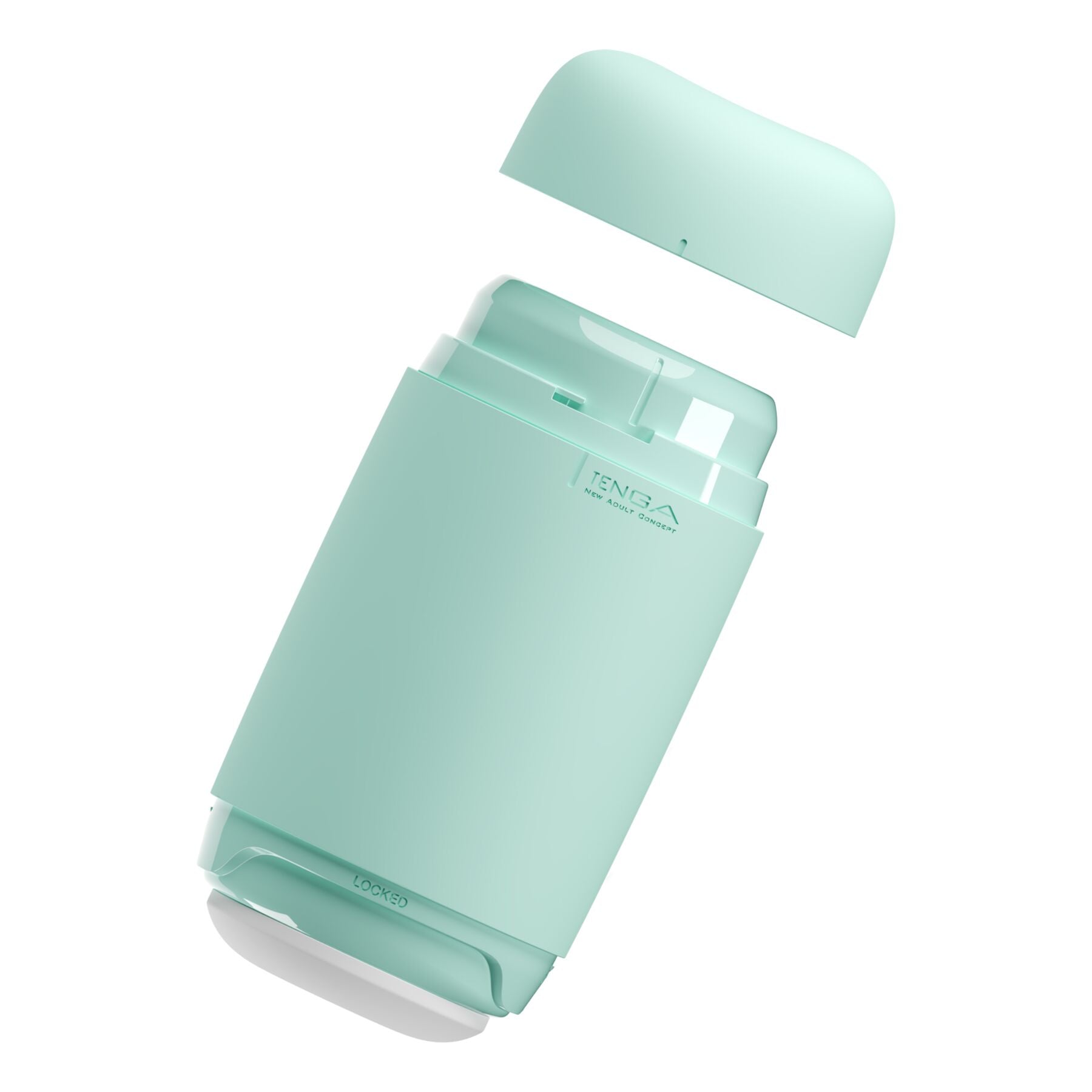 Tenga (Япония) Мастурбатор TENGA PUFFY MINT GREEN, ультрам’який матеріал, багаторазовий, наскрізний