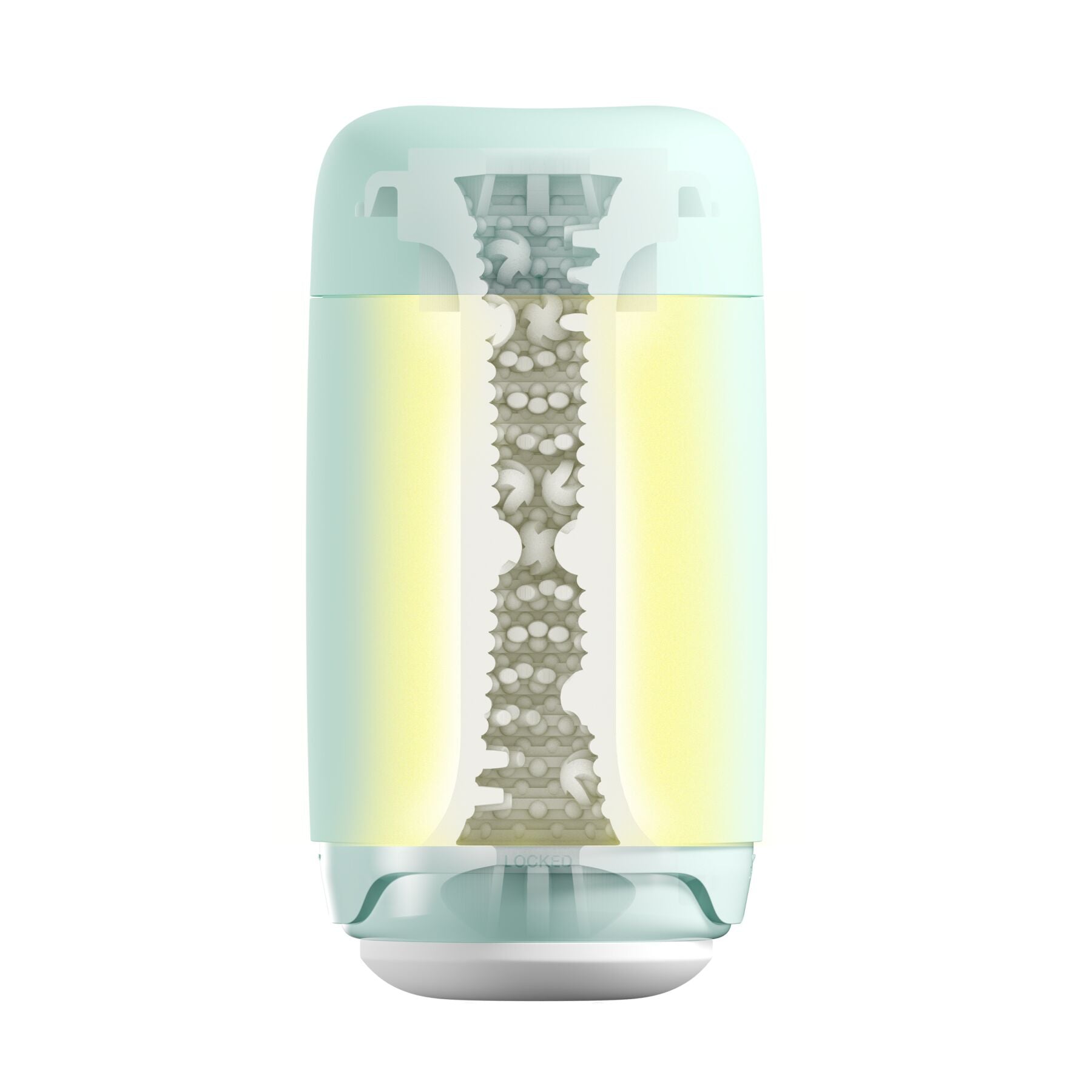 Tenga (Япония) Мастурбатор TENGA PUFFY MINT GREEN, ультрам’який матеріал, багаторазовий, наскрізний