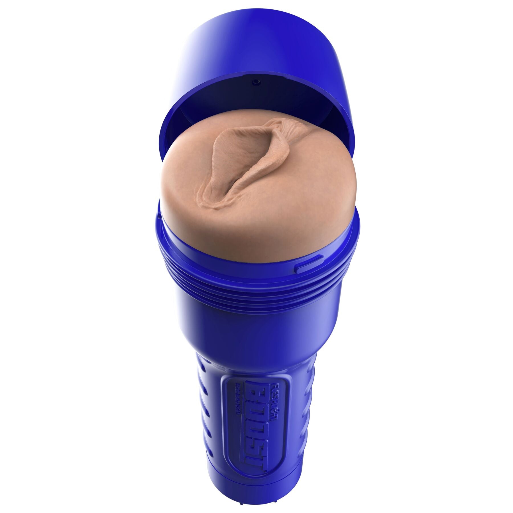 Fleshlight (США) Мастурбатор-вагіна Fleshlight Boost Bang Light Medium Flesh, плаваючі кільця Turbo Tech