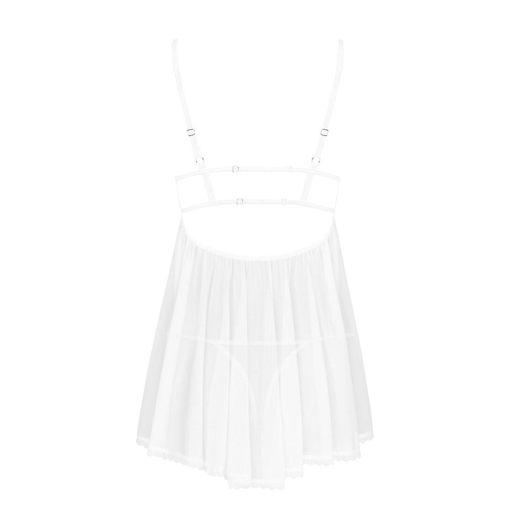 Obsessive (Польща) Пеньюар і трусики Obsessive Heavenlly babydoll & thong XL/2XL