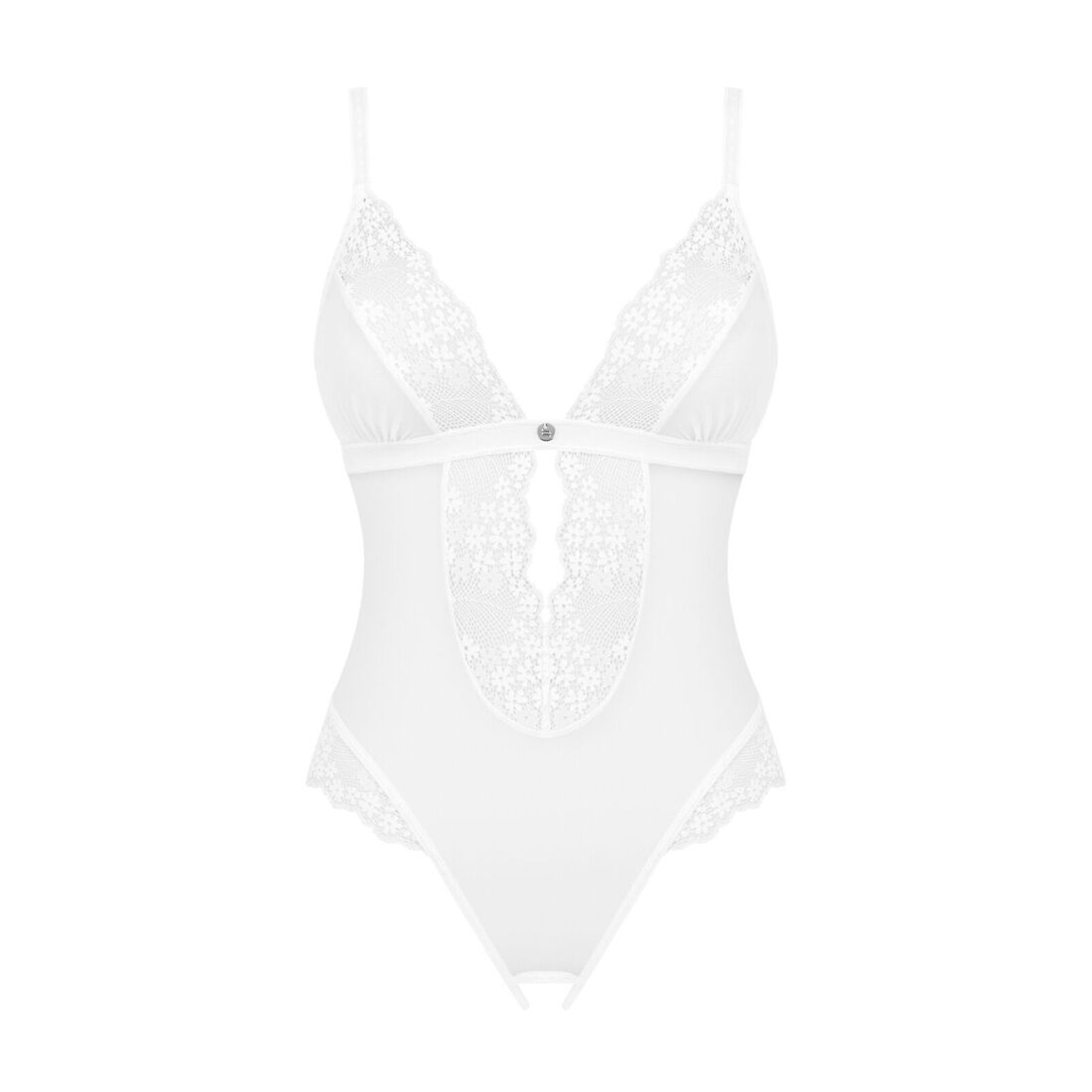 Obsessive (Польща) Еротичне напівпрозоре боді Obsessive Heavenlly crotchless teddy XS/S, з доступом