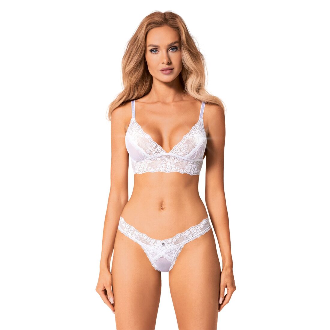 Obsessive (Польща) Еротичний комплект Obsessive Heavenlly 2-pcs set XL/2XL, бюстгальтер і танга