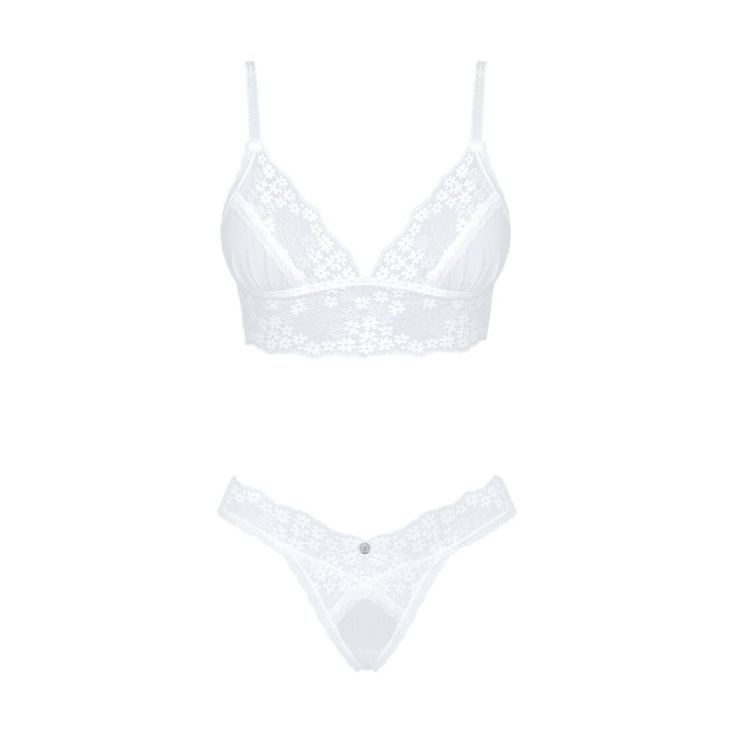 Obsessive (Польща) Еротичний комплект Obsessive Heavenlly 2-pcs set XL/2XL, бюстгальтер і танга