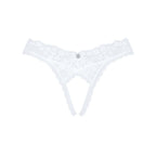 Мереживні танга Obsessive Heavenlly crotchless thong XS/S, з доступом