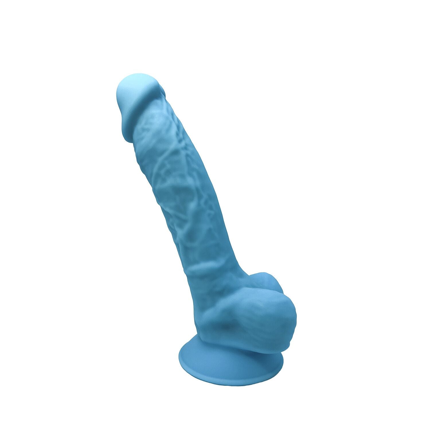 Фалоімітатор SilexD Johnny Blue (MODEL 1 size 7in), двошаровий, силікон+Silexpan
