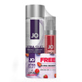 JO (США) Комплект JO GWP - Xtra Silky Silicone (120 мл) & Oral Delight - Strawberry (30 мл)
