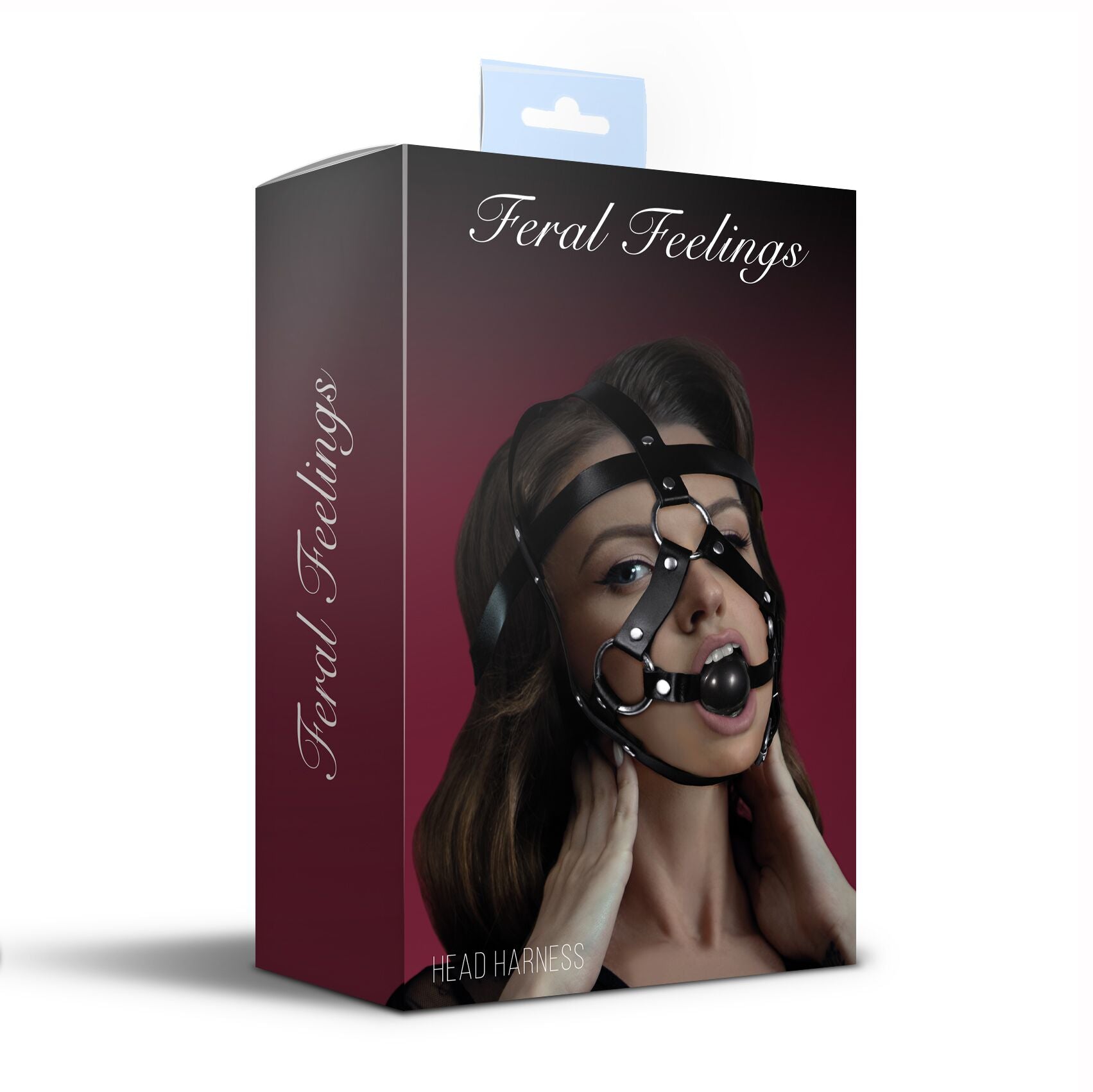 Feral Feelings (Україна) Маска-збруя з кляпом Feral Feelings Head Harness, шкіра