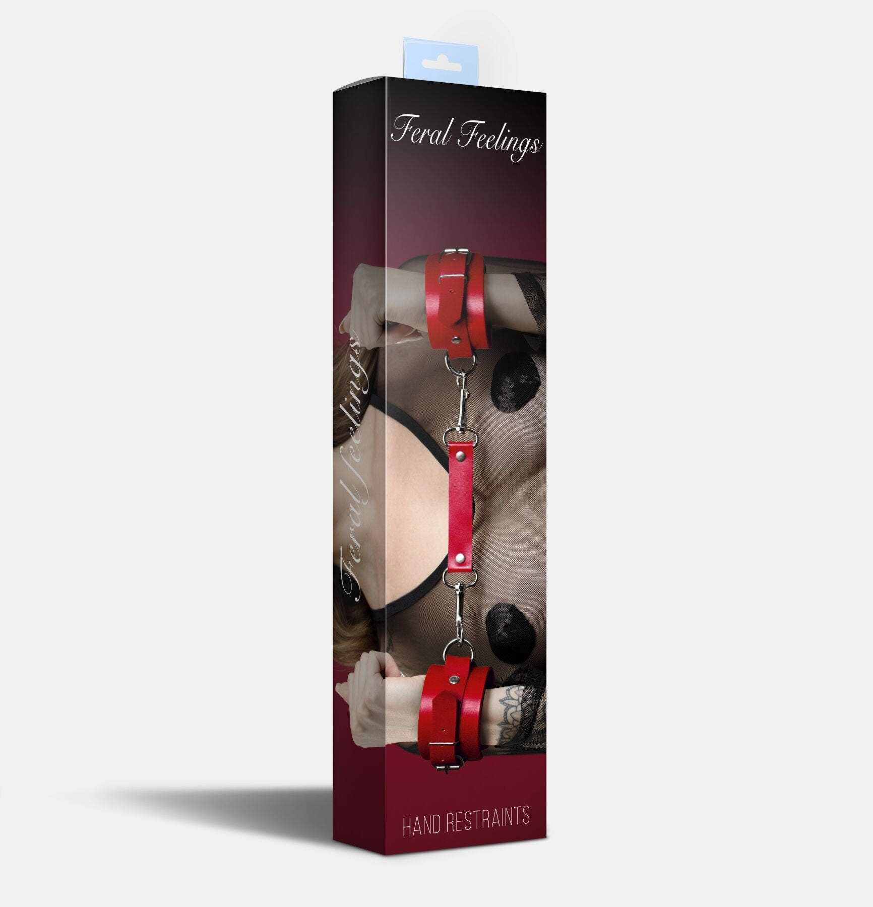 Feral Feelings (Україна) Наручники Feral Feelings - Hand Restraints Red, натуральна шкіра