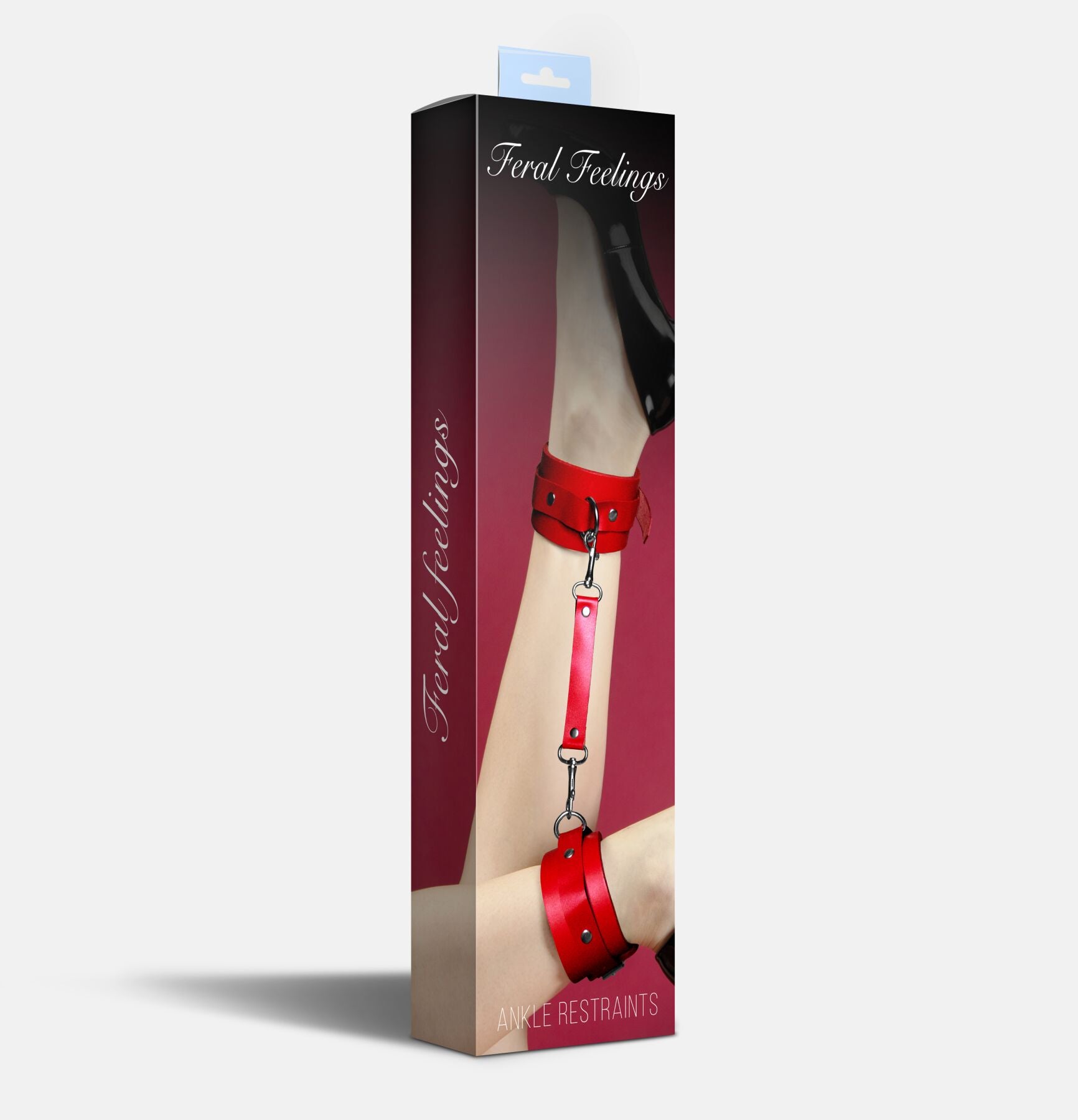 Feral Feelings (Україна) Поножі Feral Feelings – Ankle Restraints Red, натуральна шкіра