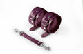 Feral Feelings (Україна) Поножі Feral Feelings – Ankle Restraints Burgundy, натуральна шкіра