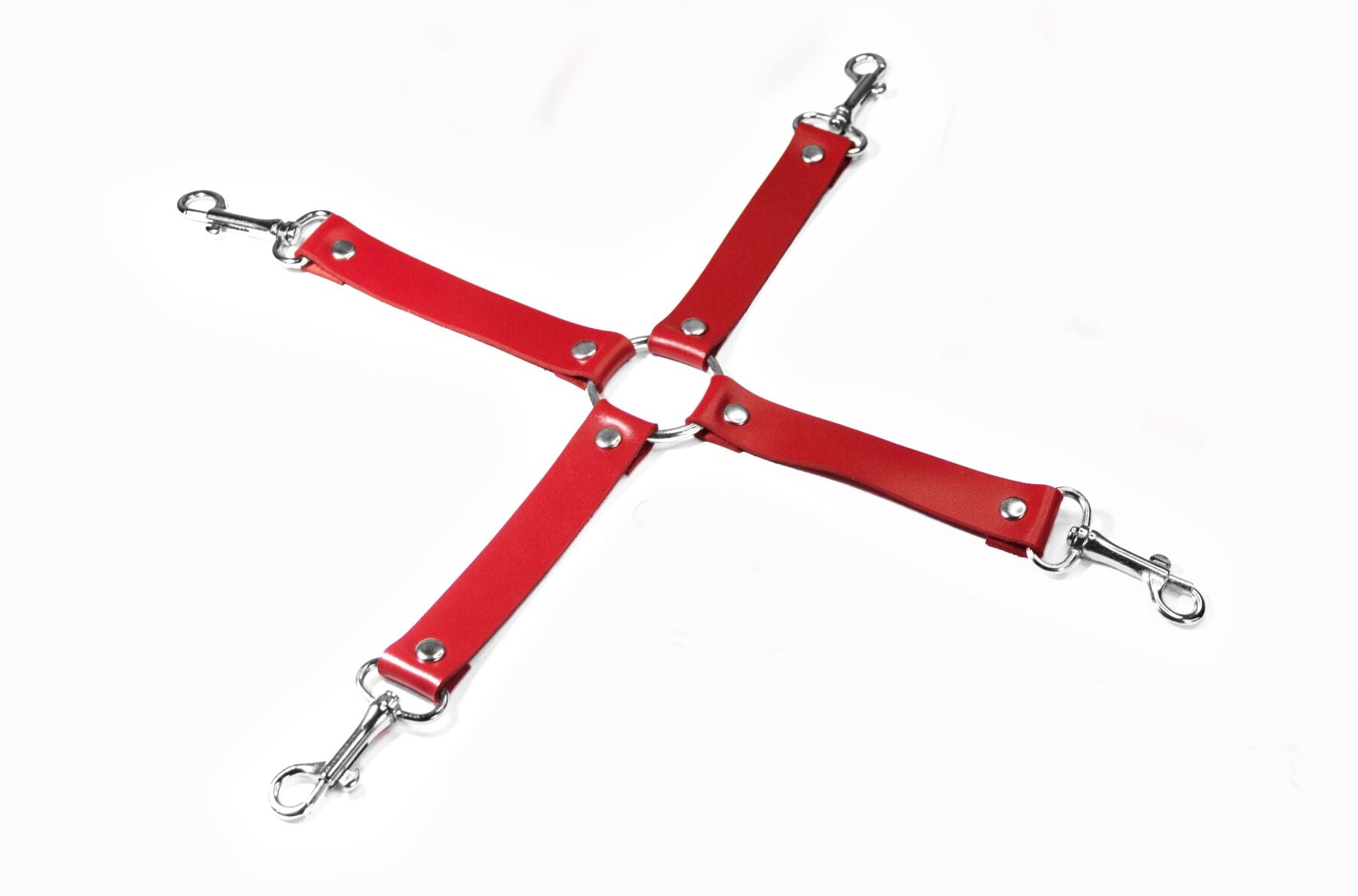 Feral Feelings (Україна) Хрестовина Feral Feelings – 4 Way Connector Red, натуральна шкіра