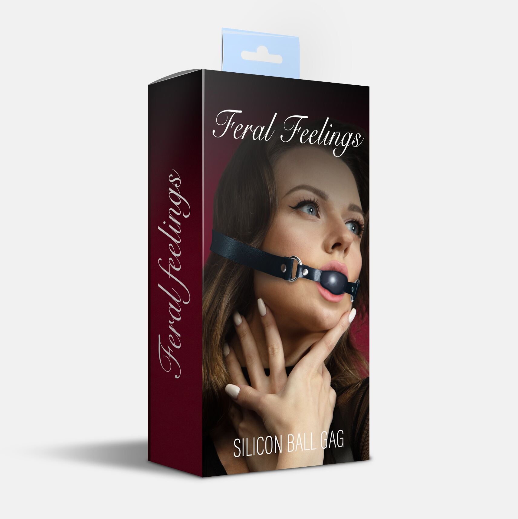 Feral Feelings (Україна) Кляп силіконовий Feral Feelings Silicon Ball Gag Black/Black, чорний ремінець, чорна кулька