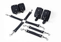 Feral Feelings (Україна) Набір для БДСМ Feral Feelings BDSM Kit 3 Black, наручники, поножі, хрестовина