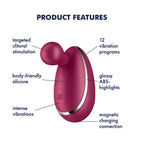 Вібратор для зовнішньої стимуляції Satisfyer Spot On 1, гнучкий відросток