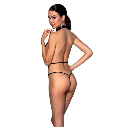 Боді-халтер з екошкіри Passion JANNIES BODY