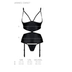 Корсет з відкритими грудьми Passion JANNIES CORSET, стрінги в наборі