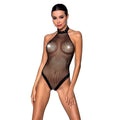 Passion (Польща) Боді-халтер з відкритим доступом Passion MOONLIGHT BODY XXL/XXXL black