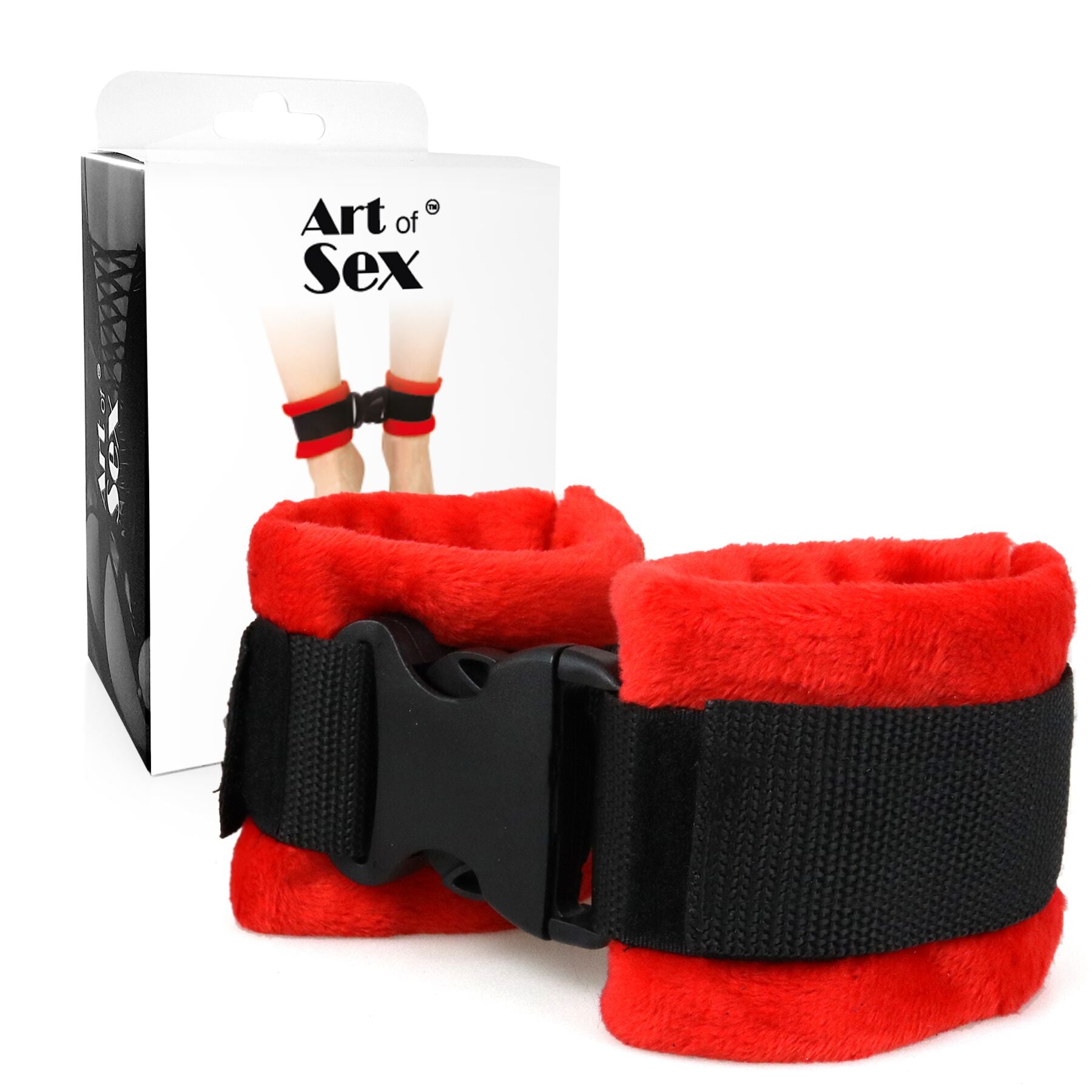 Art of Sex (Україна) Поножі Art of Sex Ankle Cuffs - Soft Touch Червоні
