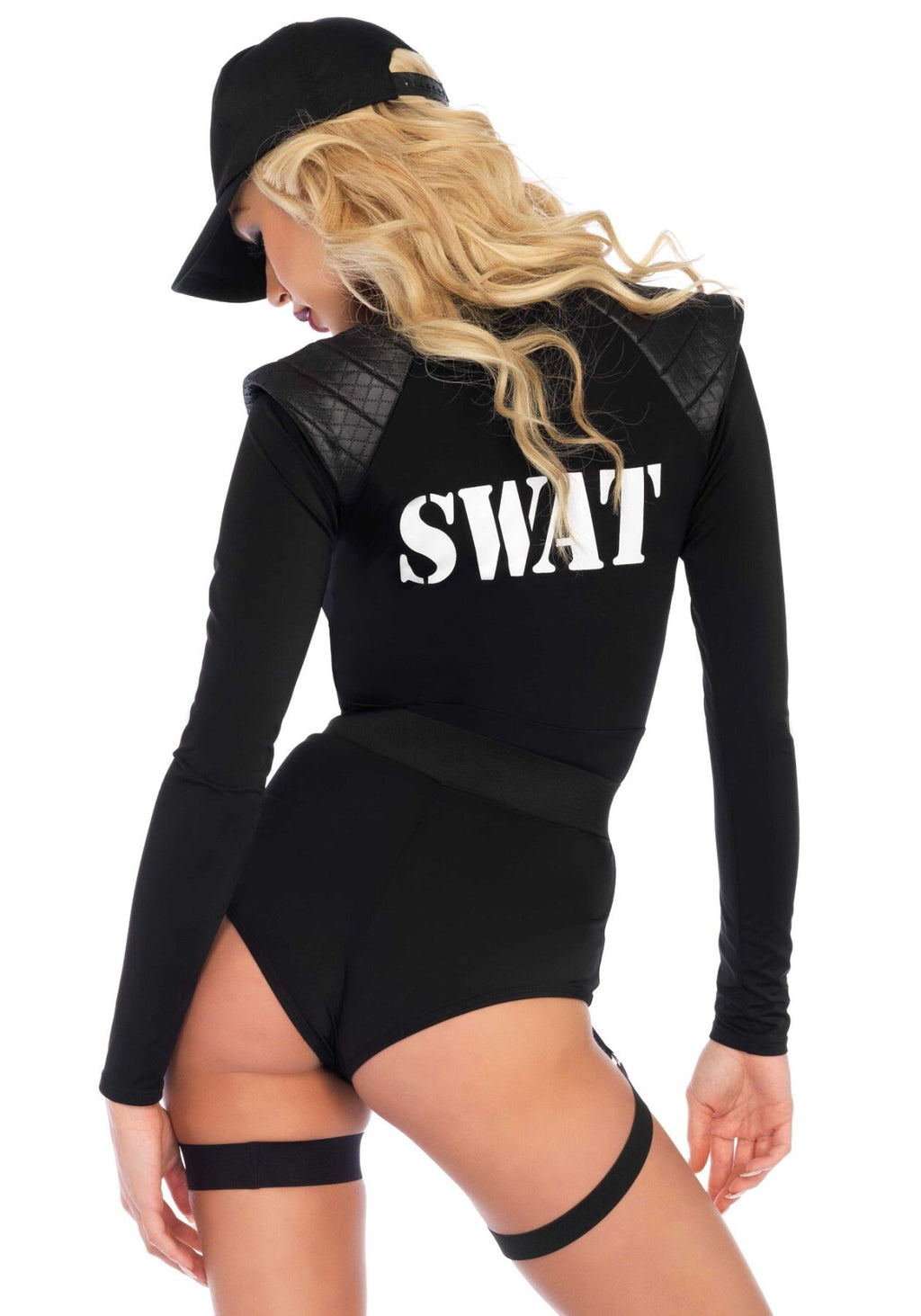 Leg Avenue (США) Костюм еротичних спецсил Leg Avenue SWAT Team Babe M, боді, пояс, підв’язки, іграшкова рація, кепка