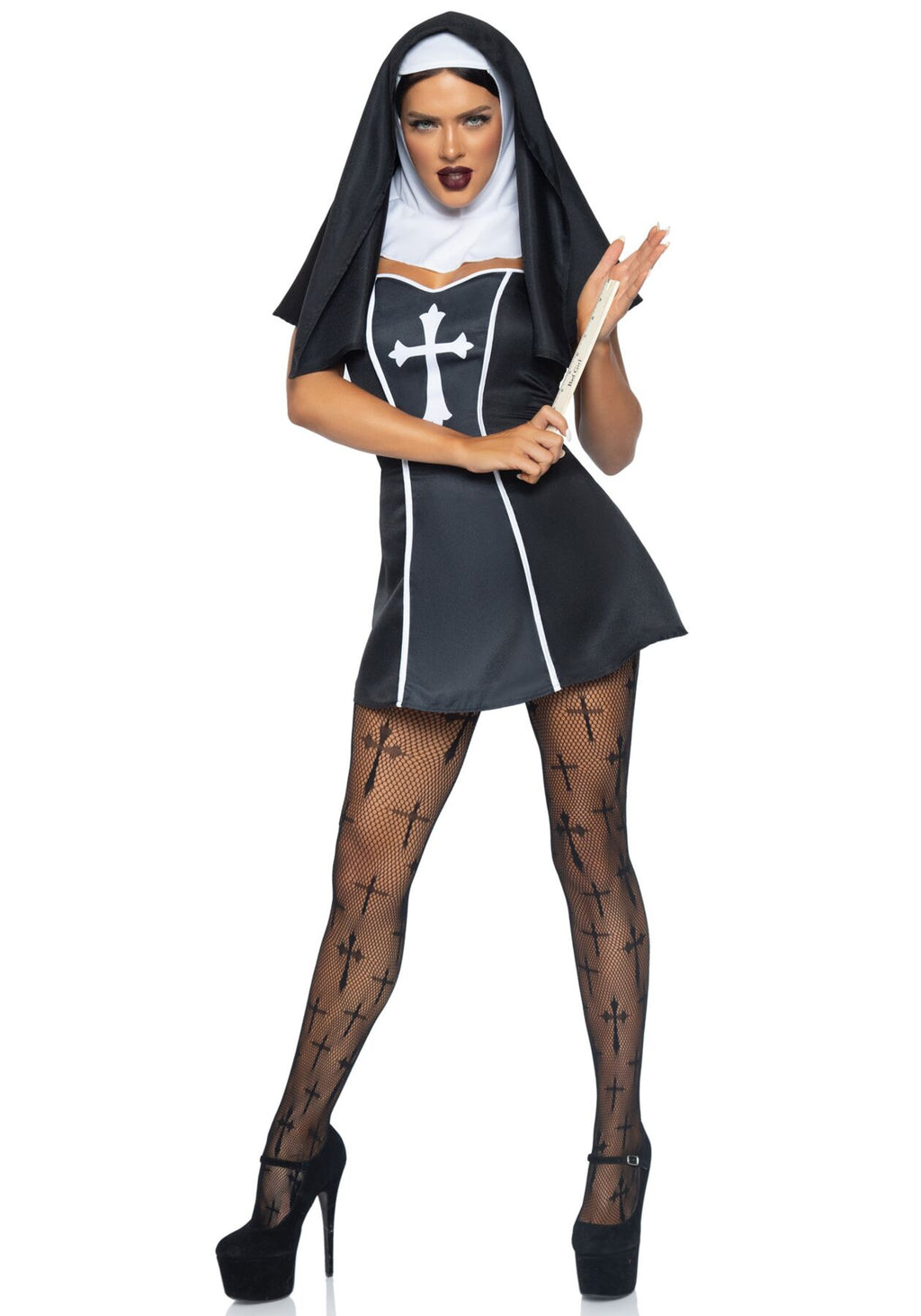 Leg Avenue (США) Костюм черниці Leg Avenue Naughty Nun XS, сукня, головний убір