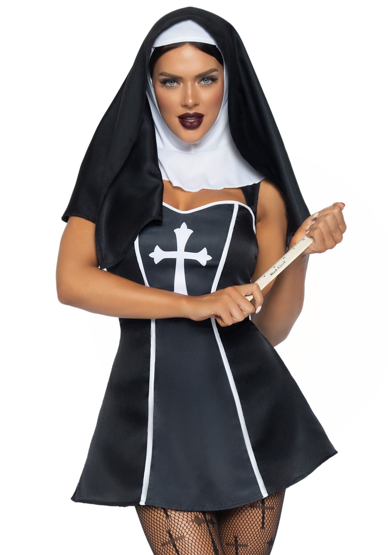 Leg Avenue (США) Костюм черниці Leg Avenue Naughty Nun L, сукня, головний убір