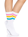 Leg Avenue (США) Шкарпетки жіночі в смужку Leg Avenue Pride crew socks Pansexual, 37–43 розмір