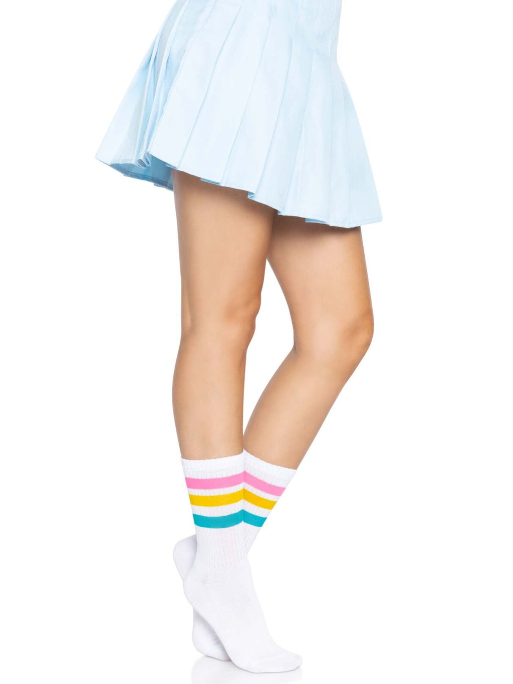 Leg Avenue (США) Шкарпетки жіночі в смужку Leg Avenue Pride crew socks Pansexual, 37–43 розмір
