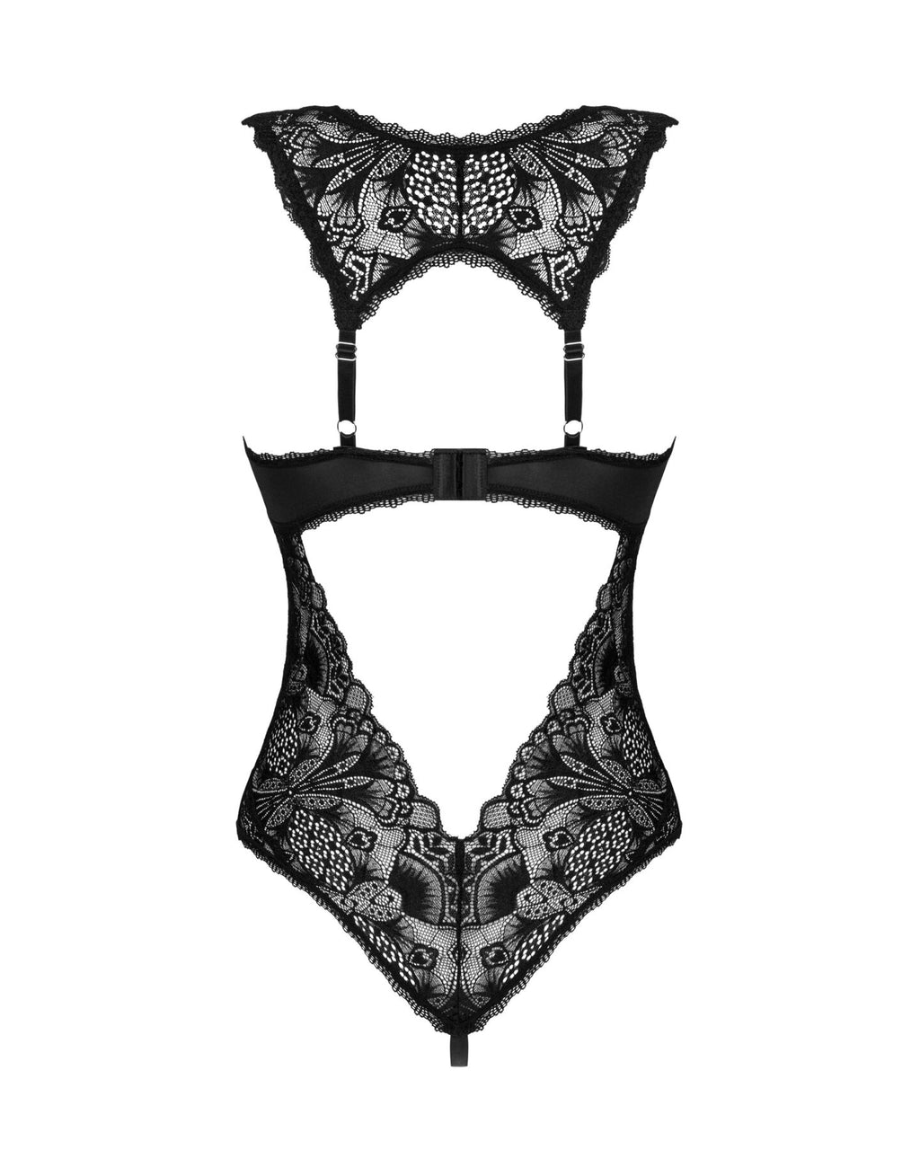 Obsessive (Польща) Мереживне боді Obsessive Donna Dream crotchless teddy M/L Black, відкритий доступ